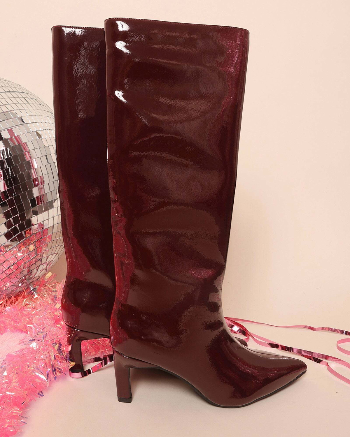Steve Madden Caiman Boots in Burgundy