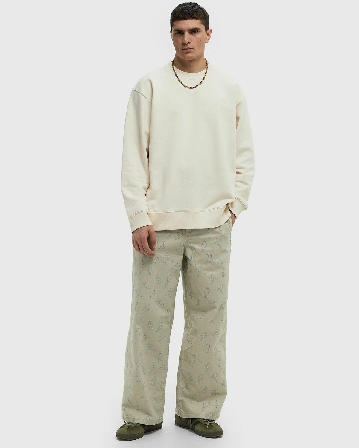 ØLÅF VARSITY CREWNECK White Mens Sweatshirt