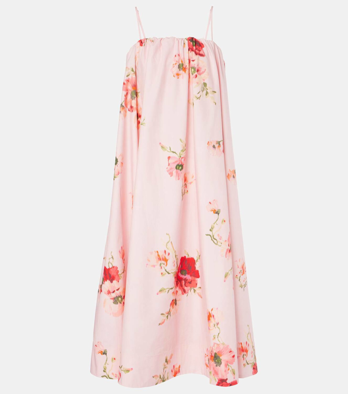Zimmermann Lightburst Puff floral cotton midi dress Zimmermann