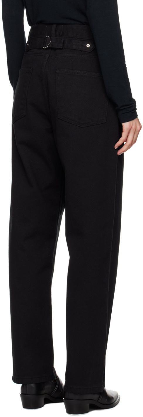LE17SEPTEMBRE Black Cinch Strap Jeans