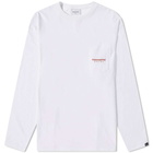 thisisneverthat Men's Long Sleeve L-Logo Pocket T-Shirt in White