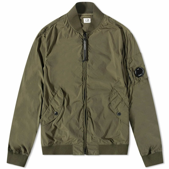 Photo: C.P. Company Men's Nycra-R Bomber Jacket in Ivy Green