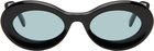 LOEWE Black Paula's Ibiza Oval Sunglasses