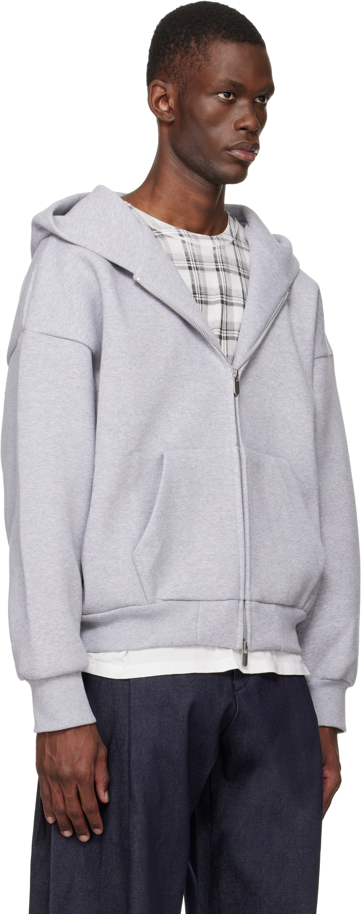 Seventh Gray V2 Zipped Hoodie