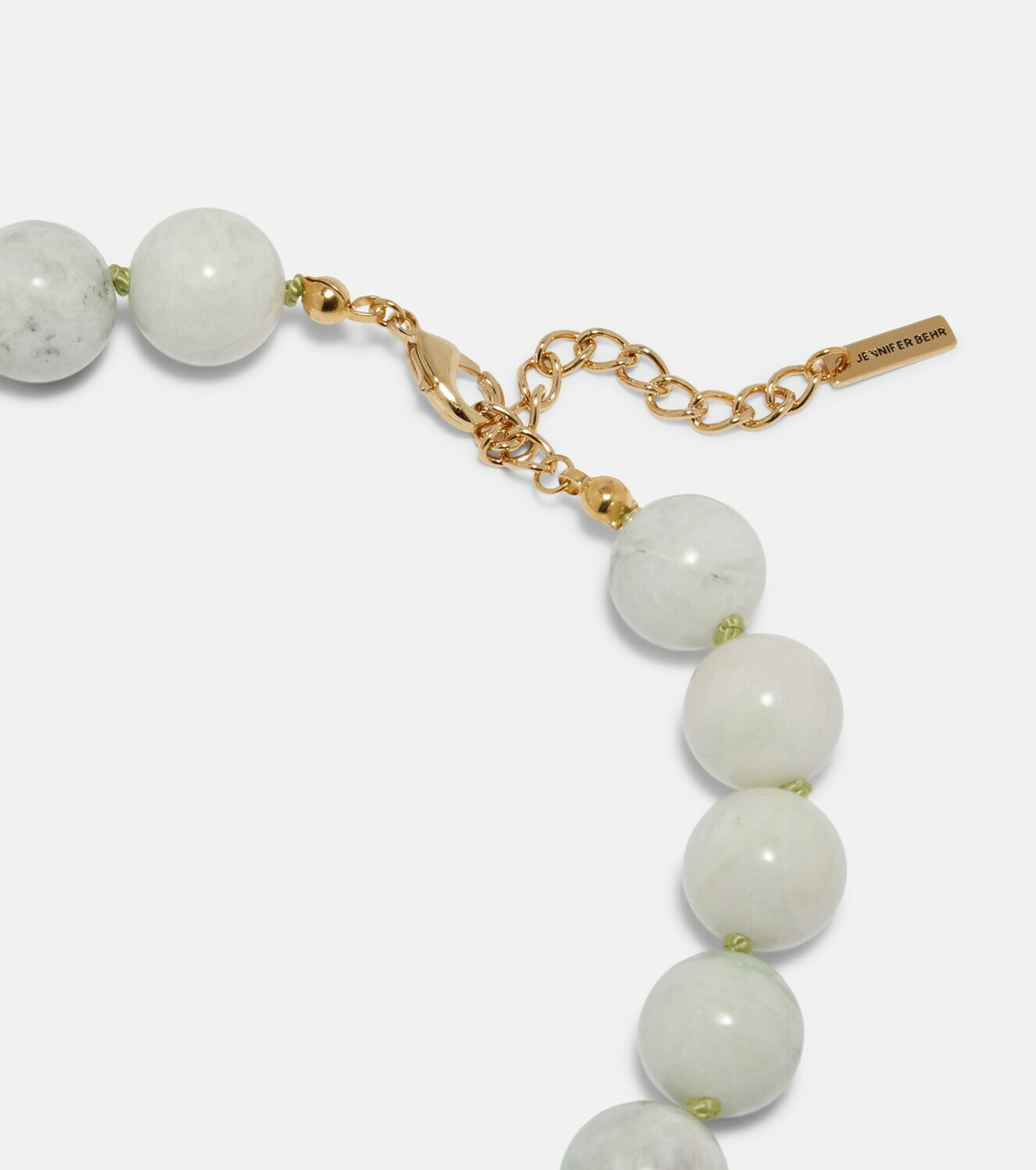 Jennifer Behr Louisa 18kt gold-plated embellished necklace