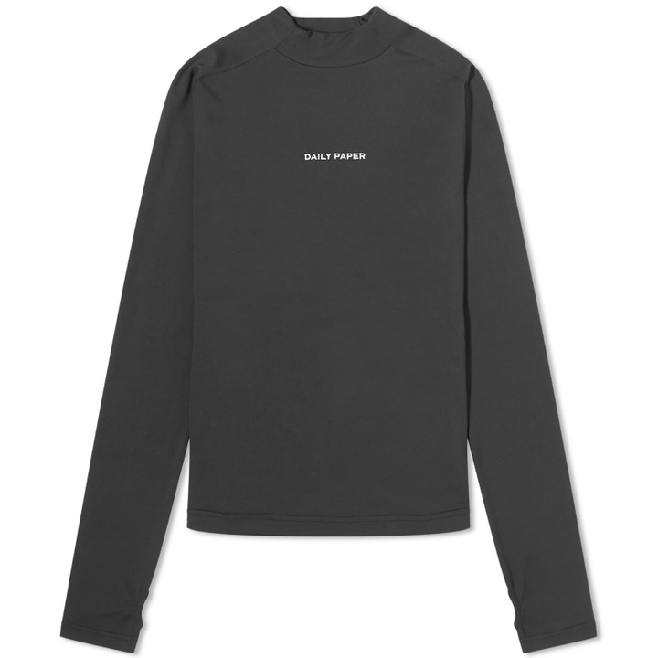 Photo: Daily Paper Women's Long Sleeve Esosa T-Shirt in Black
