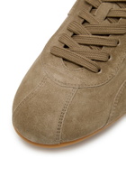 Tods Panelled Suede Sneakers Brown