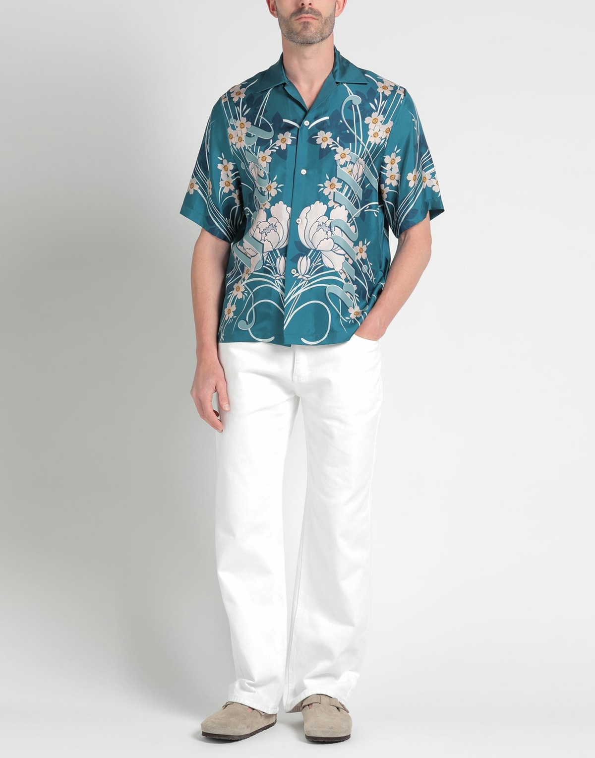 Amiri Mens Shirt Deep teal