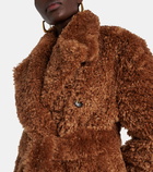 Stella McCartney Faux fur wrap coat