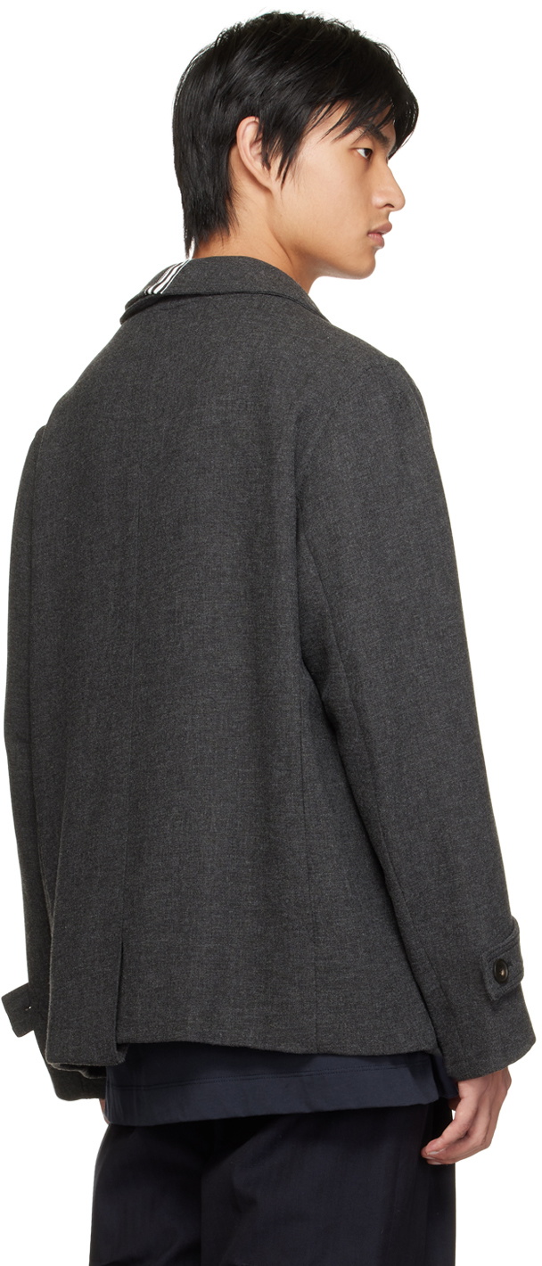 Marina Yee Gray Asymmetric Jacket