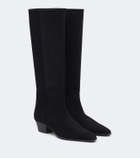 Aeyde Medea suede knee-high boots