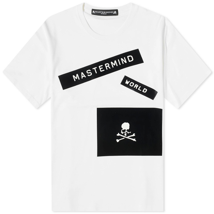 Photo: MASTERMIND WORLD Men's Labelwriter-ish T-Shirt in White