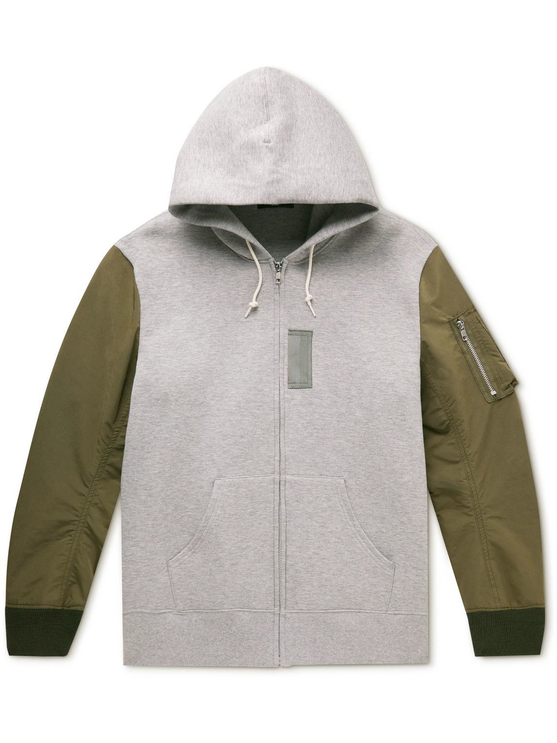 COMME DES GARÇONS HOMME, Quilted Sleeve Zip Up Hoodie, Men