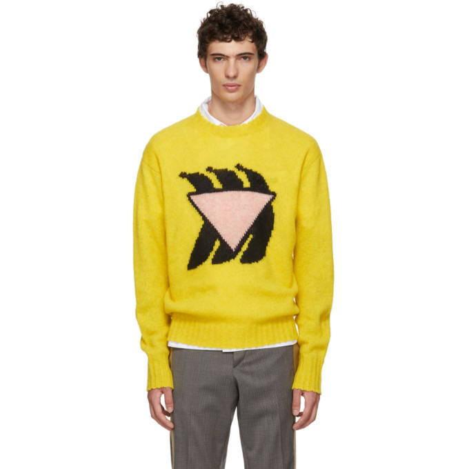 Prada Yellow and Pink Bananas Crewneck Prada