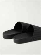 Bottega Veneta - Carpet Embossed Rubber Slides - Black