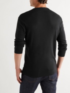 TOM FORD - Slim-Fit Cotton and Modal-Blend Jersey Henley T-Shirt - Black