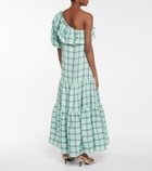Lisa Marie Fernandez - Arden checked linen maxi dress
