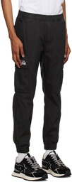 AAPE by A Bathing Ape Black Embroidered Cargo Pants