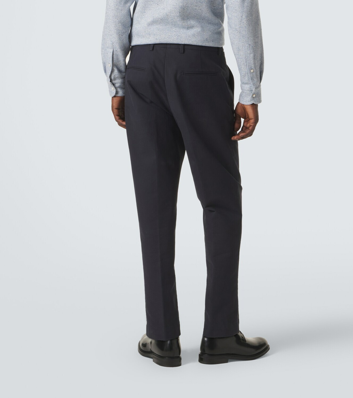 Umit Benan Matt cotton-blend straight pants