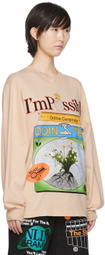 Online Ceramics Beige 'I'm Possible' Long Sleeve T-Shirt