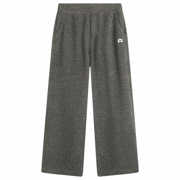 Photo: DUNST Women's Boucle Wide Leg Sweatpants in Melange Grey