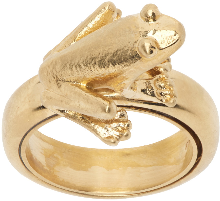 JW Anderson Gold Frog Ring