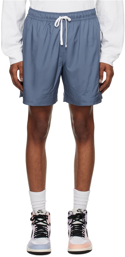 Photo: Nike Blue Embroidered Shorts