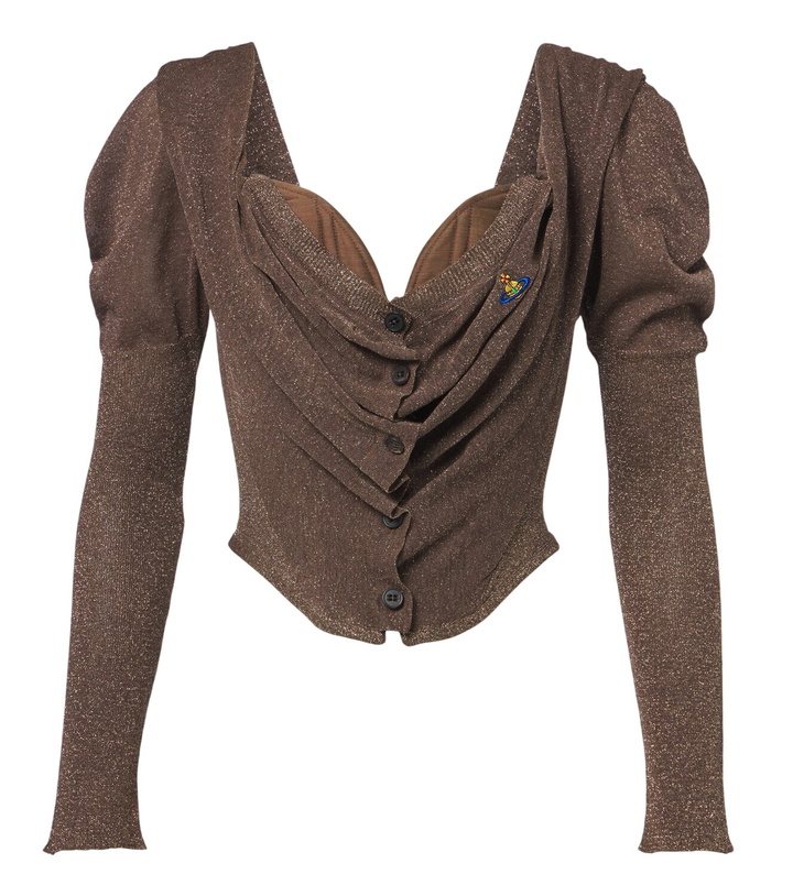 Photo: Vivienne Westwood Bea knitted lamé corset top