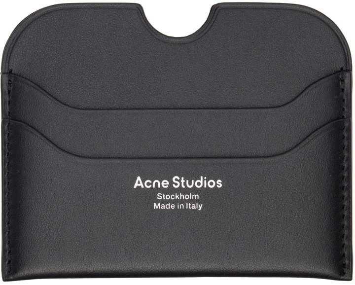 Photo: Acne Studios Black Logo Card Holder