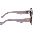 LOEWE Purple Anagram Sunglasses