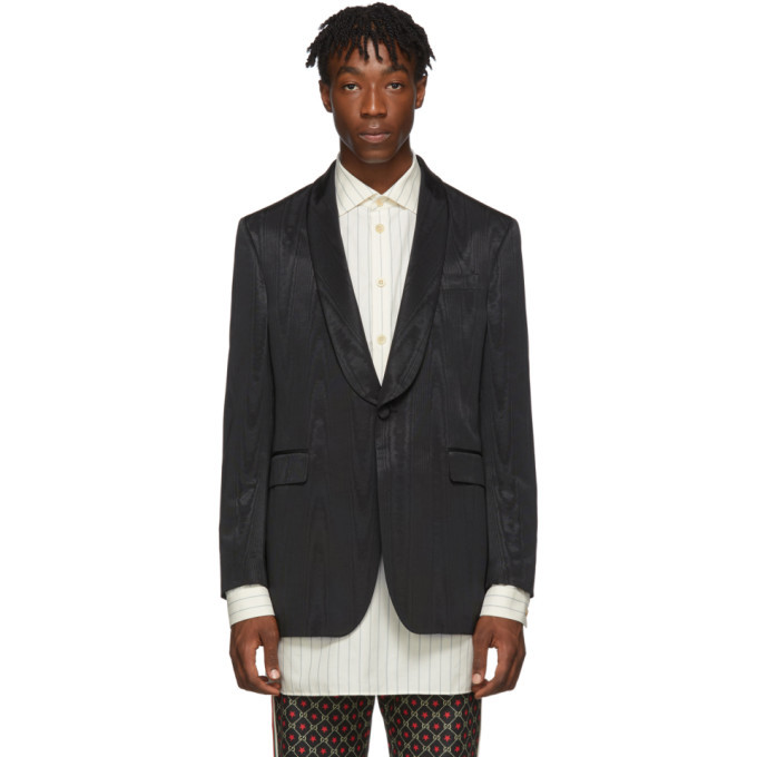 Photo: Gucci Black Moire Blazer