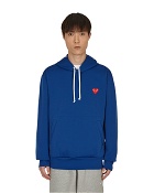 Comme Des Garcons Play Heart Patch Hooded Sweatshirt