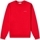 Moncler Men's Logo Crew Sweat in Red