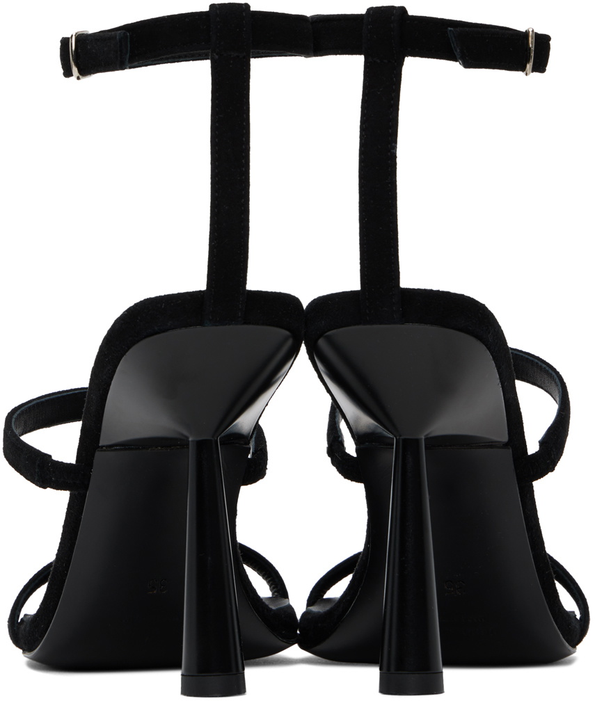 GIABORGHINI Black Adaline Heeled Sandals