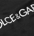 Dolce & Gabbana - Slim-Fit Embroidered Cotton T-Shirt - Black