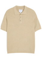 Raith Sorelle Ribbed Knit Polo Shirt Sand