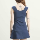 Peachy Den Women's Joni Button Dress in Navy