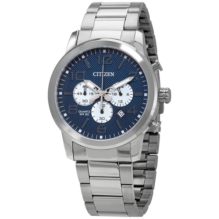 Photo: Citizen Chronograph Quartz Blue Dial Mens Watch AN8050-51M