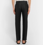 VALENTINO - Mohair and Virgin Wool-Blend Trousers - Black