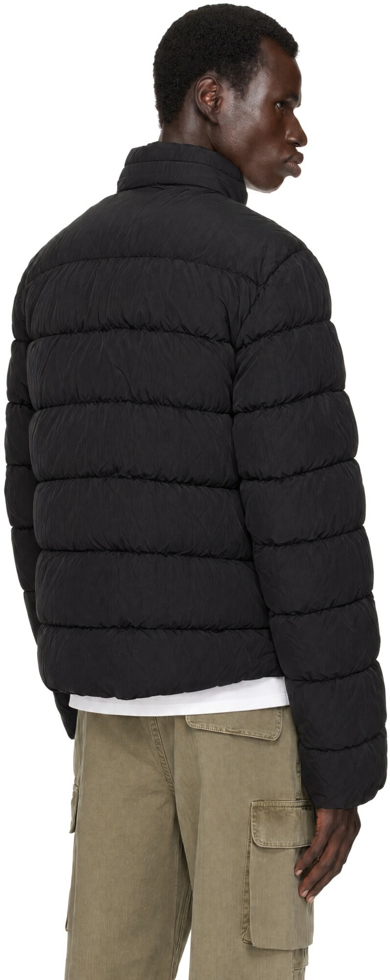 C.P. Company Black Chrome-R Hooded Goggle Lens Down Jacket