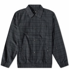 Eastlogue Men's French Coach Jacket in Black/Grey Check