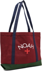 Noah Red Tri-Color Logo Tote