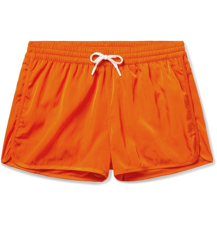 Photo: CDLP - Grand Hotel Tremezzo Piscina Slim-Fit Short-Length Swim Shorts - Orange