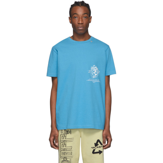 Photo: Off-White Blue Multi Symbols T-Shirt