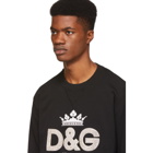 Dolce and Gabbana Black Royal Love Sweatshirt