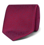 Charvet - 7.5cm Silk-Jacquard Tie - Burgundy
