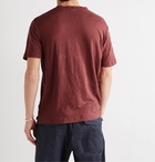 NN07 - Dylan Slub Linen T-Shirt - Red