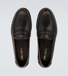 Prada Leather penny loafers
