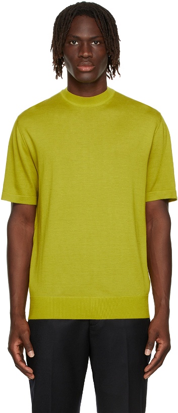 Photo: Loro Piana Yellow Avon Crewneck T-Shirt