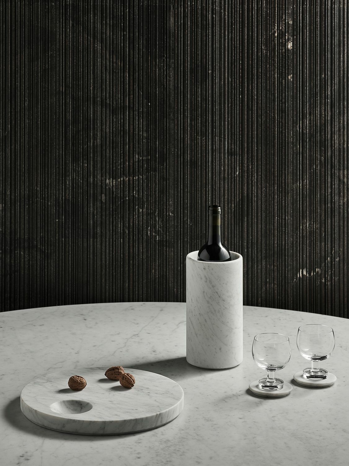 SALVATORI - Ellipse Carrara Marble Tray